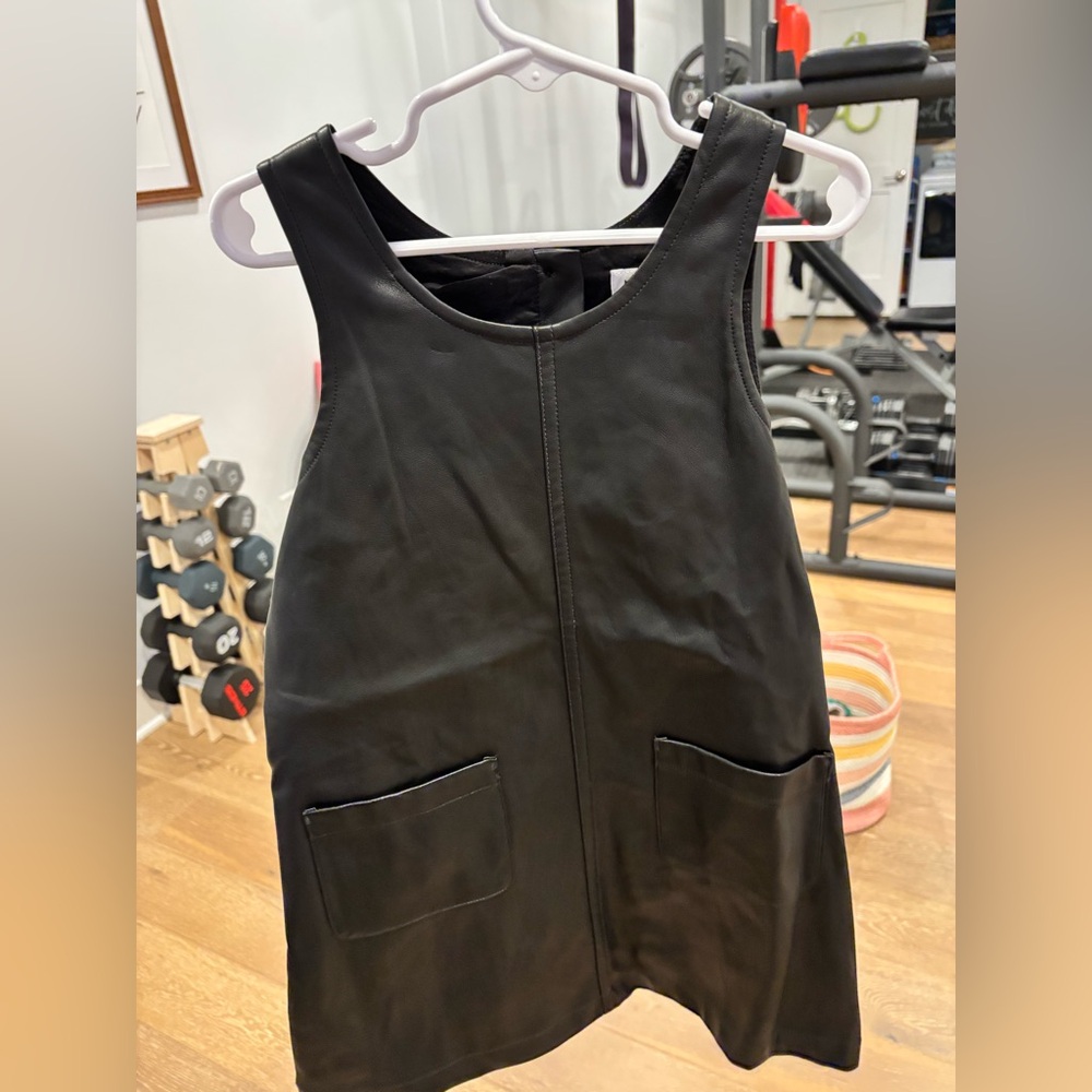 GAP Black Sleeveless Dress (patent leather)
